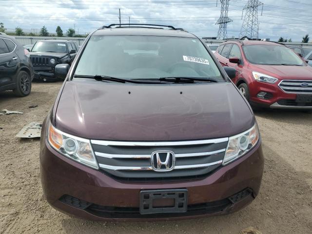 5FNRL5H67DB082708 - 2013 HONDA ODYSSEY EXL MAROON photo 5