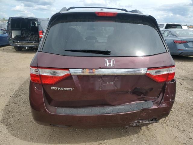 5FNRL5H67DB082708 - 2013 HONDA ODYSSEY EXL MAROON photo 6