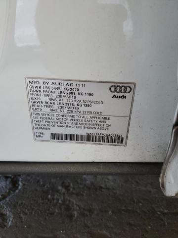WA1LFAFP7CA062297 - 2012 AUDI Q5 PREMIUM PLUS WHITE photo 14