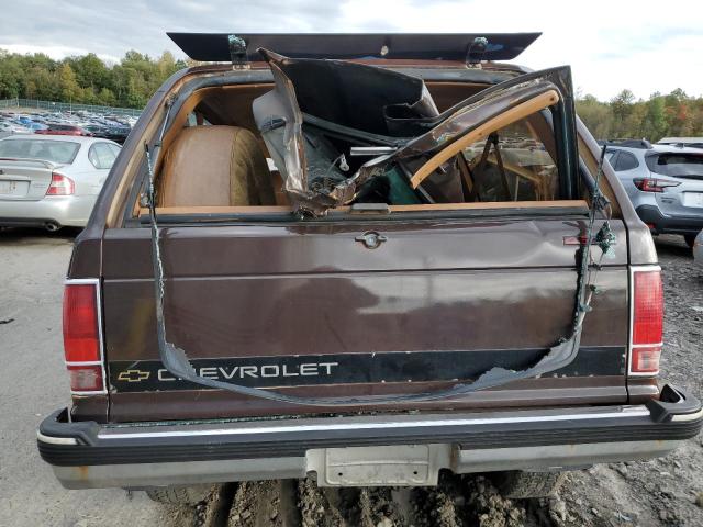 1GNCT18Z0M0143668 - 1991 CHEVROLET BLAZER S10 BROWN photo 6