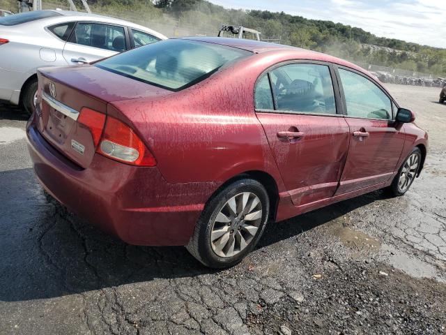 19XFA1F81AE056063 - 2010 HONDA CIVIC EX MAROON photo 3