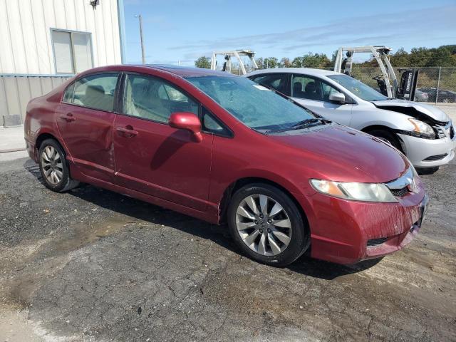 19XFA1F81AE056063 - 2010 HONDA CIVIC EX MAROON photo 4