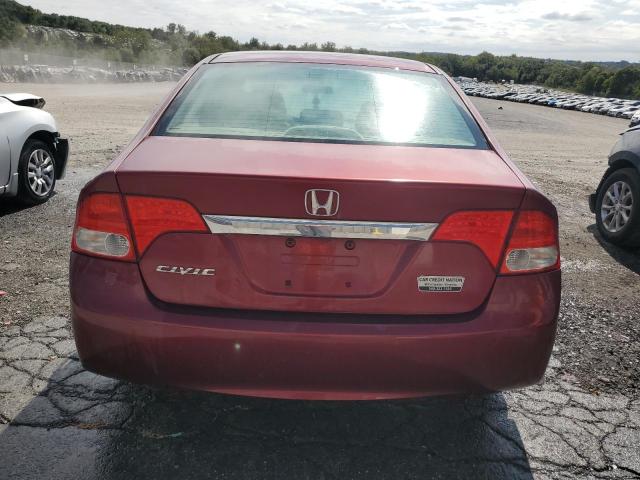 19XFA1F81AE056063 - 2010 HONDA CIVIC EX MAROON photo 6