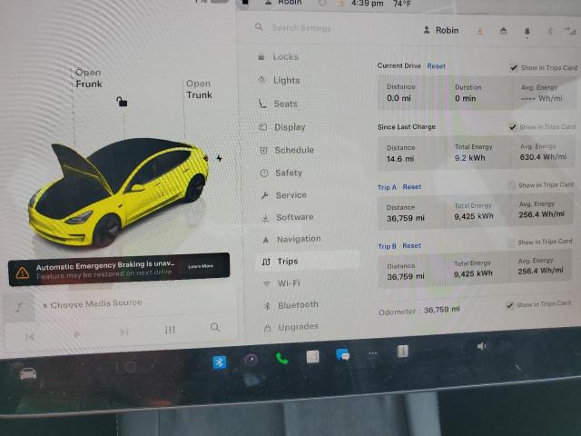 5YJ3E1EA0PF613687 - 2023 TESLA MODEL 3 灰色 照片 9