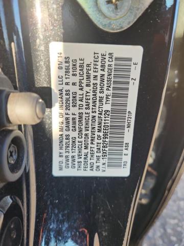 19XFB2F99EE011129 - 2014 HONDA CIVIC EXL 黑色 照片 12