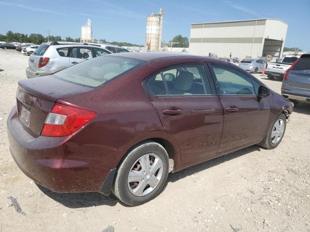 JHMFB2F52CS003606 - 2012 HONDA CIVIC LX MAROON photo 3