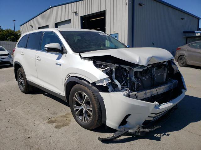 5TDBGRFH4KS052589 - 2019 TOYOTA HIGHLANDER HYBRID WHITE photo 4