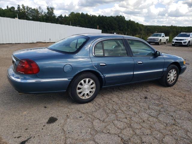 1LNHM97V21Y715731 - 2001 LINCOLN CONTINENTA BLUE photo 3