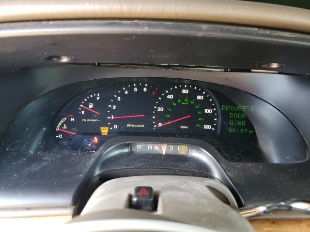 1LNHM97V21Y715731 - 2001 LINCOLN CONTINENTA BLUE photo 9