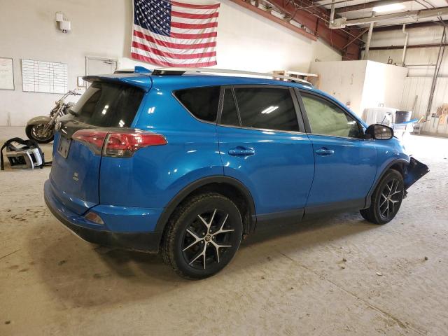 JTMJFREV1GJ078609 - 2016 TOYOTA RAV4 SE BLUE photo 3