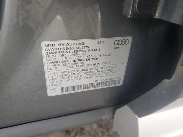 WA1ANAFY6J2013313 - 2018 AUDI Q5 PREMIUM 灰色 照片 13