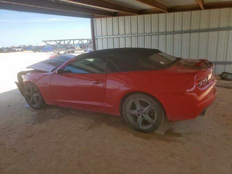2G1FC3D30D9117346 - 2013 CHEVROLET CAMARO LT RED photo 2