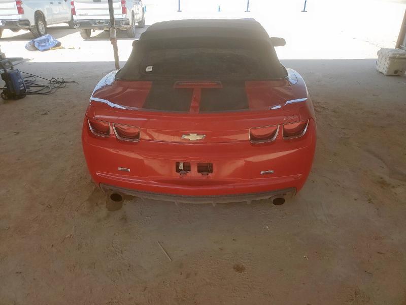 2G1FC3D30D9117346 - 2013 CHEVROLET CAMARO LT RED photo 6
