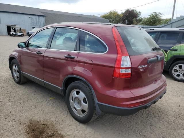 5J6RE4H3XAL076348 - 2010 HONDA CR-V LX RED photo 2