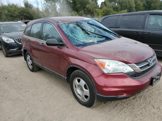 5J6RE4H3XAL076348 - 2010 HONDA CR-V LX RED photo 4