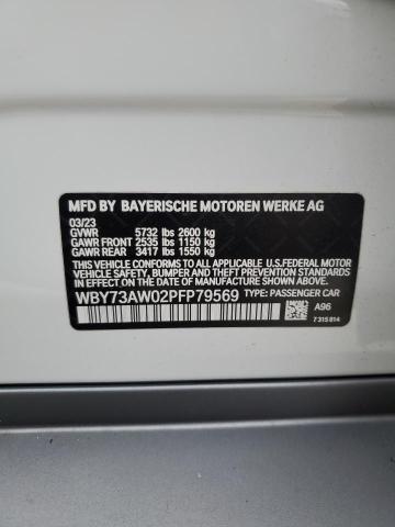 WBY73AW02PFP79569 - 2023 BMW I4 EDRIVE4 WHITE photo 12