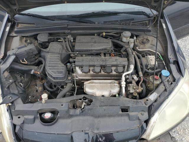 2HGES257X4H627843 - 2004 HONDA CIVIC EX BLACK photo 11