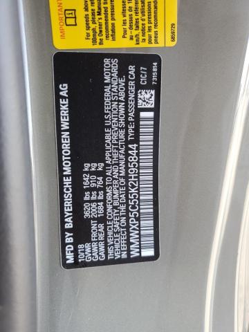 WMWXP5C55K2H95844 - 2019 MINI COOPER Екі түсті фото 12