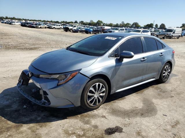 JTDEPMAE1MJ183668 - 2021 TOYOTA COROLLA LE BLUE photo 1