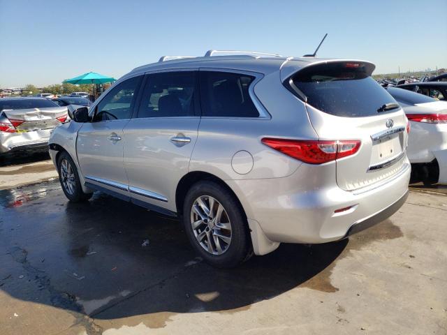 5N1AL0MM9EC551604 - 2014 INFINITI QX60 SILVER photo 2