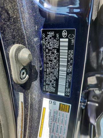 JTDVPMAEXMJ119113 - 2021 TOYOTA COROLLA LE BLUE photo 12