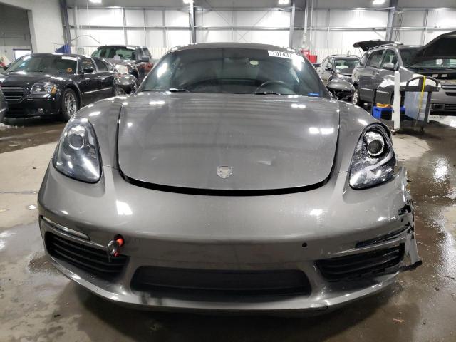 WP0AA2A82JK262058 - 2018 PORSCHE CAYMAN GRAY photo 5