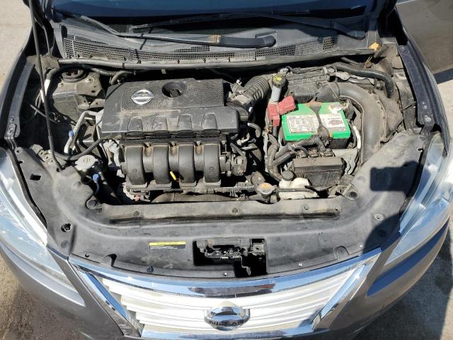 3N1AB7AP7FL641065 - 2015 NISSAN SENTRA S GRAY photo 11