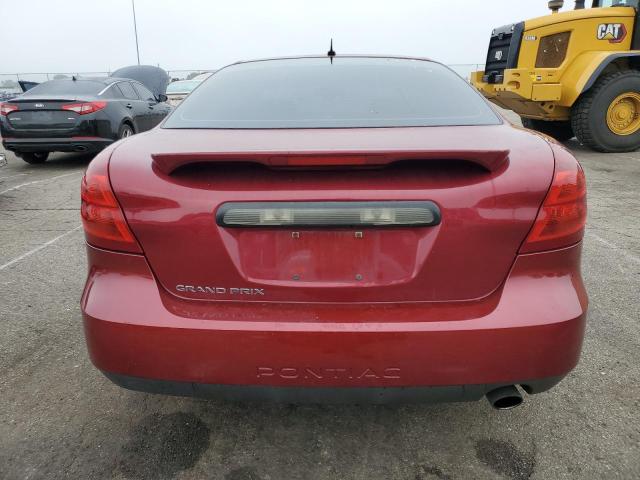 2G2WP582181181624 - 2008 PONTIAC GRAND PRIX BURGUNDY photo 6