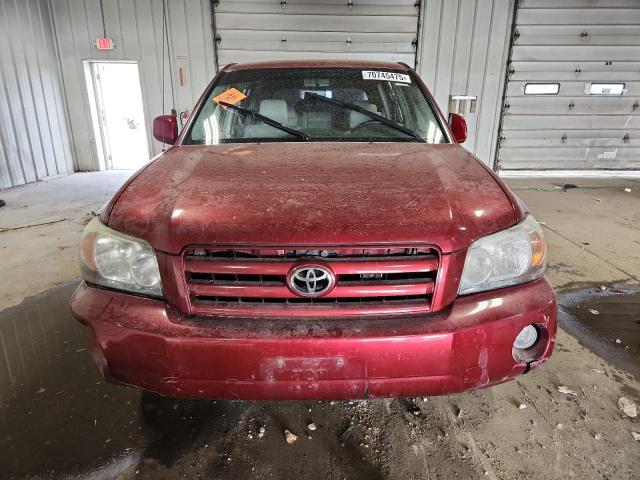 JTEGP21A840016185 - 2004 TOYOTA HIGHLANDER BASE 红色 照片 5
