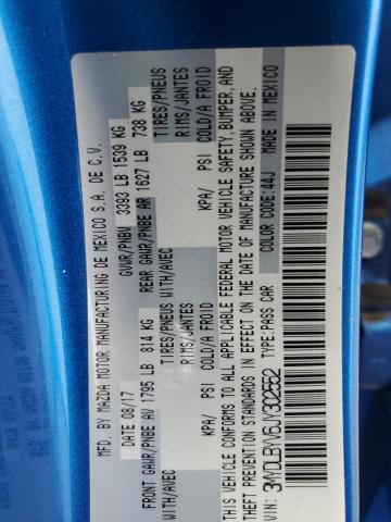 3MYDLBYV6JY302552 - 2018 TOYOTA YARIS IA 蓝色 照片 12