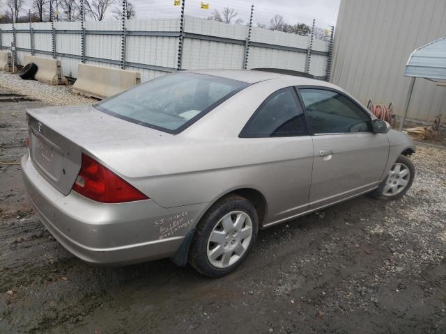 1HGEM22952L033502 - 2002 HONDA CIVIC EX BEIGE photo 3