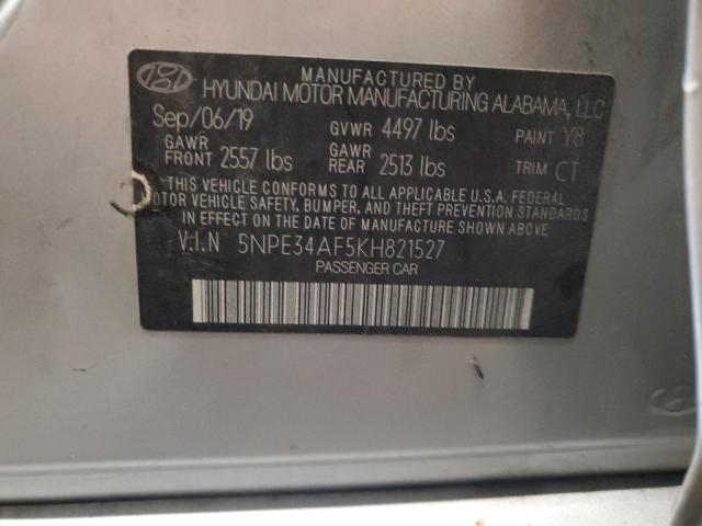 5NPE34AF5KH821527 - 2019 HYUNDAI SONATA LIMITED Күміс фото 13