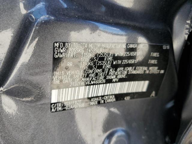 2T3ZFREV8JW460826 - 2018 TOYOTA RAV4 LE ნაცრისფერი ფოტო 13