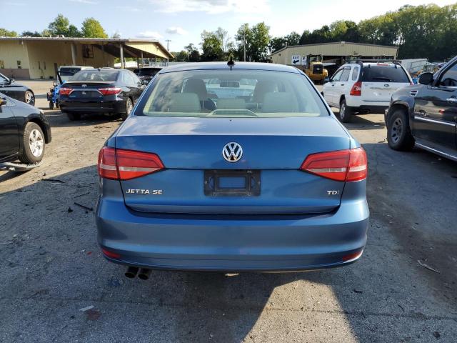 3VWLA7AJ6FM276180 - 2015 VOLKSWAGEN JETTA TDI BLUE photo 6