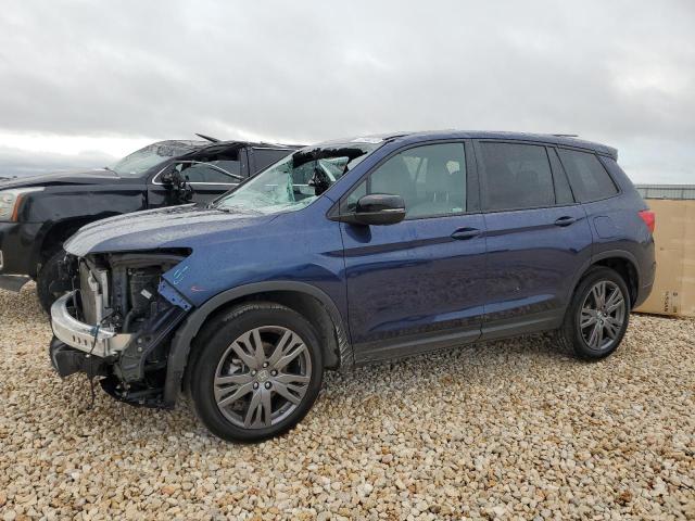 5FNYF7H59MB016022 - 2021 HONDA PASSPORT EXL BLUE photo 1