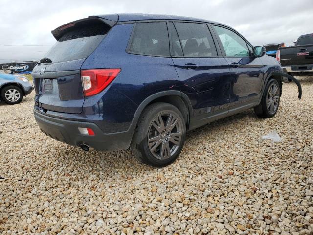 5FNYF7H59MB016022 - 2021 HONDA PASSPORT EXL BLUE photo 3