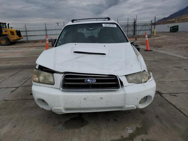 JF1SG69635G709024 - 2005 SUBARU FORESTER 2.5XT WHITE photo 5