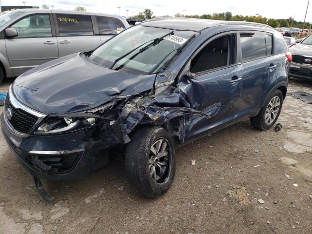 KNDPB3AC2E7608538 - 2014 KIA SPORTAGE BASE BLUE photo 1