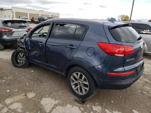 KNDPB3AC2E7608538 - 2014 KIA SPORTAGE BASE BLUE photo 2