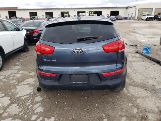 KNDPB3AC2E7608538 - 2014 KIA SPORTAGE BASE BLUE photo 6