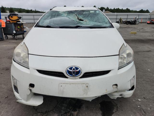 JTDKN3DU2B0301235 - 2011 TOYOTA PRIUS WHITE photo 5