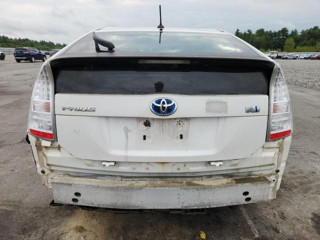 JTDKN3DU2B0301235 - 2011 TOYOTA PRIUS WHITE photo 6