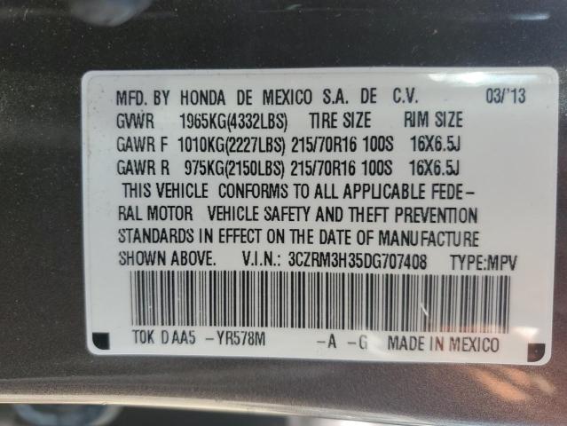 3CZRM3H35DG707408 - 2013 HONDA CR-V LX TAN photo 14