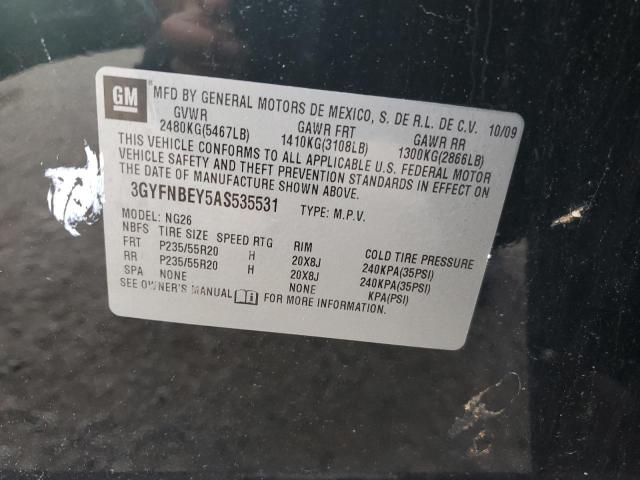 3GYFNBEY5AS535531 - 2010 CADILLAC SRX PERFORMANCE COLLECTION Қара фото 13