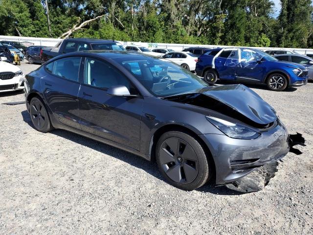 5YJ3E1EA6MF922690 - 2021 TESLA MODEL 3 GRAY photo 4