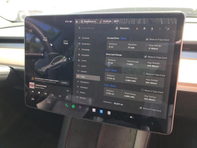 5YJ3E1EA6MF922690 - 2021 TESLA MODEL 3 GRAY photo 9