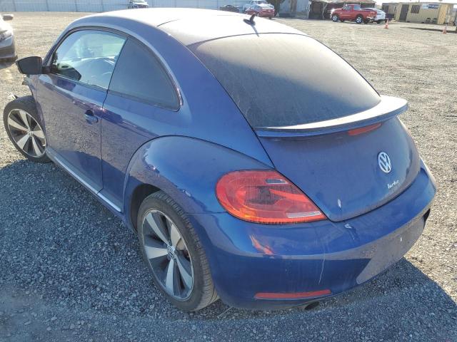 3VW4A7AT8CM634901 - 2012 VOLKSWAGEN BEETLE TURBO BLUE photo 2