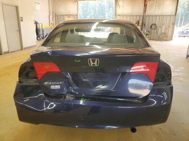 1HGFA16827L013773 - 2007 HONDA CIVIC EX BLUE photo 6