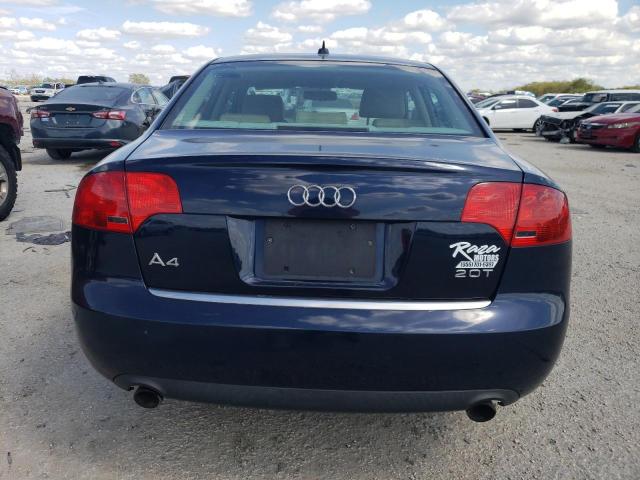 WAUAF78E48A014336 - 2008 AUDI A4 2.0T BLUE photo 6