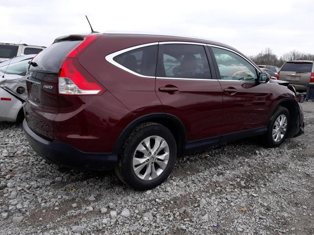 5J6RM4H77CL069799 - 2012 HONDA CR-V EXL MAROON photo 3